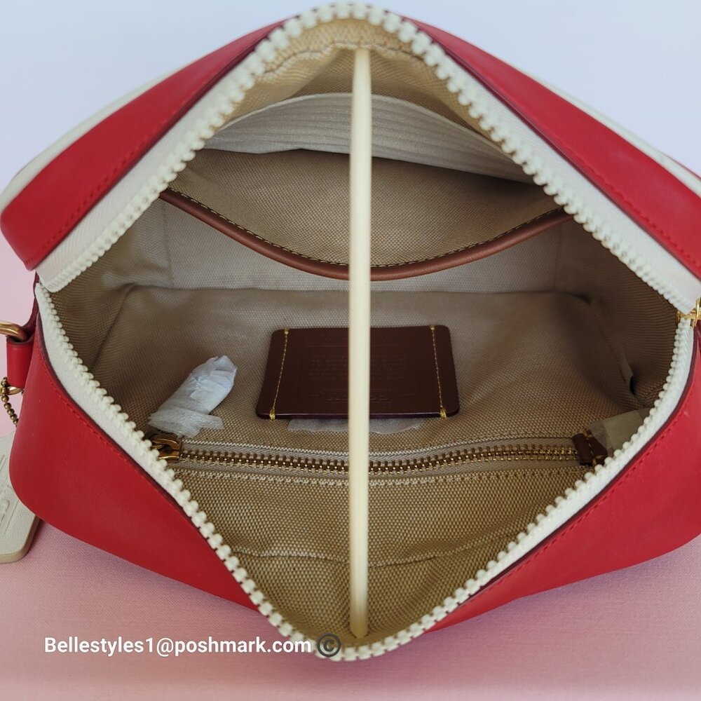 COACH Unisex 1941 Camera Glovetanned Leather with COACH Stamp Crossbody Bag⭐ - Picture 11 of 16